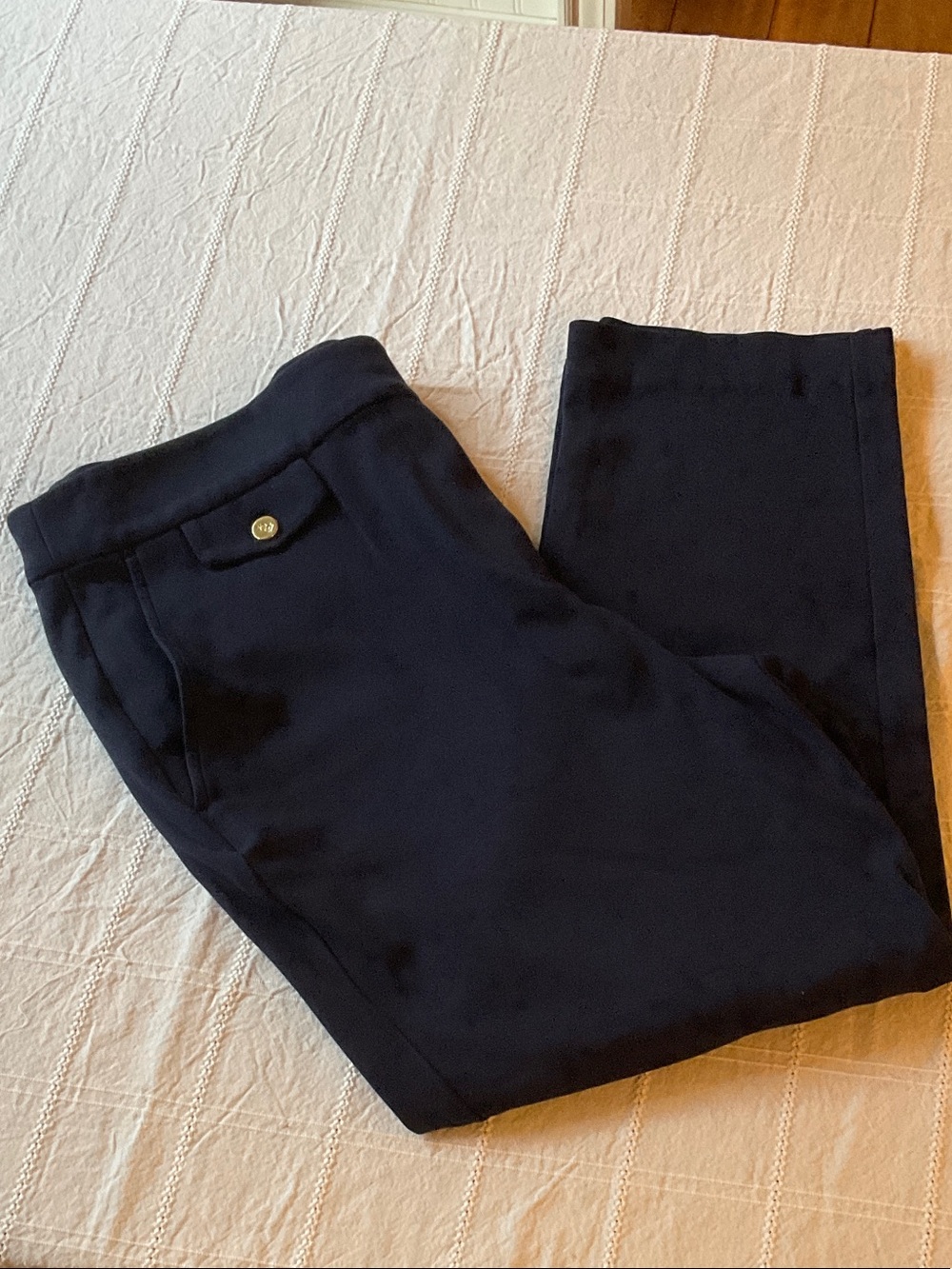 Lauren By Ralph Lauren Women’s Tailored Navy Dress Trousers - Stretch